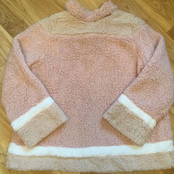 Faux Fur Jacket Color Block Fall TEDDY BEAR Coat / Jacket Size: Small (4-6) NWT - Picture 2 of 5